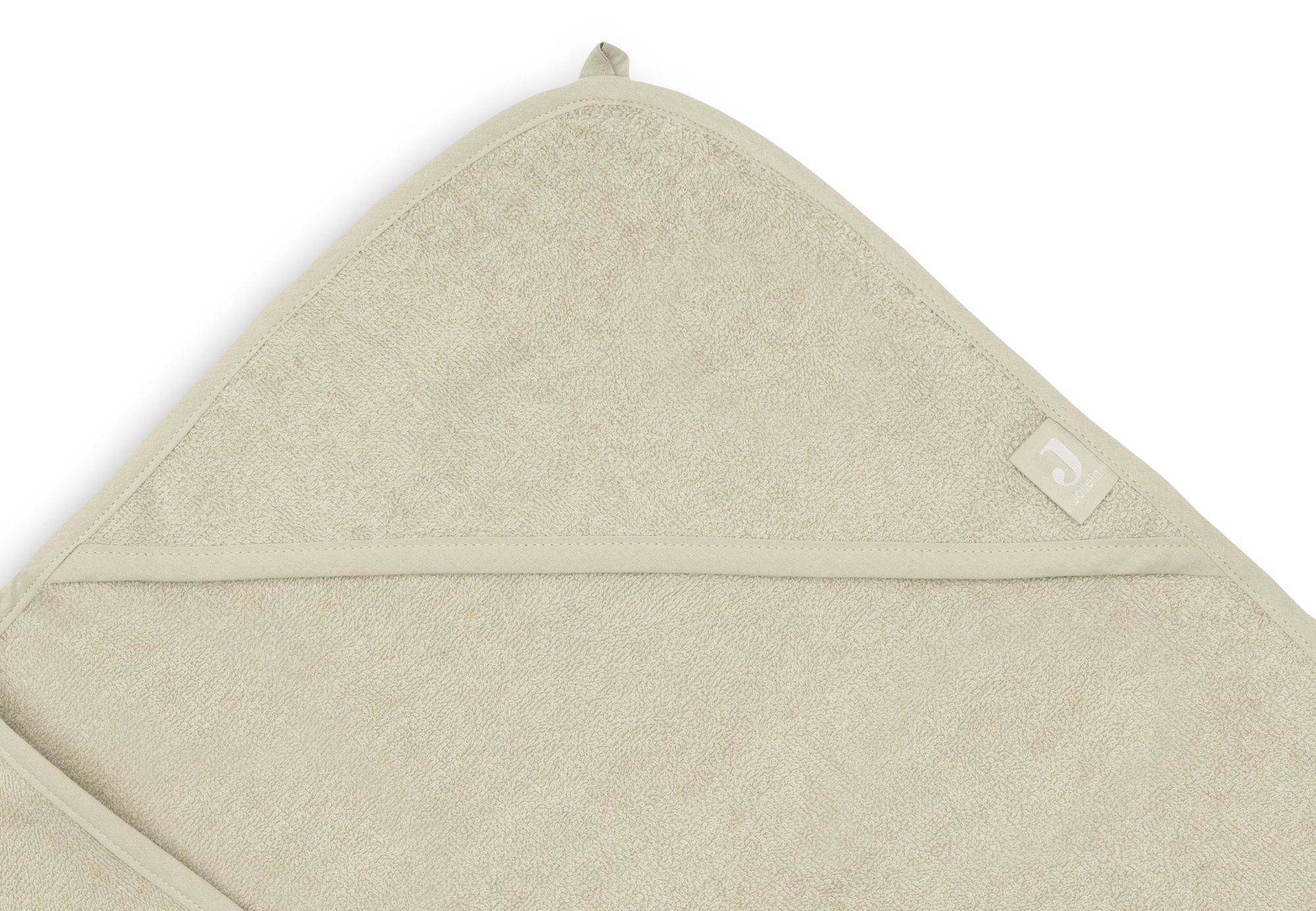 Badcape Badstof 100x100cm - Soft Matcha - afbeelding 4