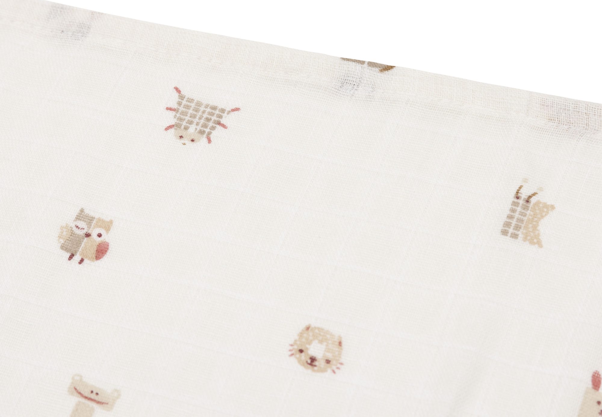Hydrofiele Doek Small 70x70cm - Animal Friends - 3 Stuks - afbeelding 3