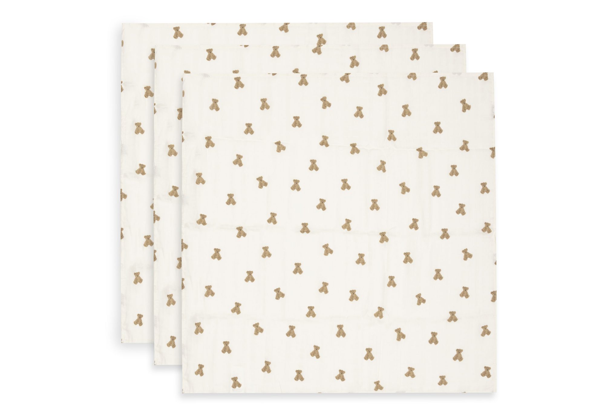 Hydrofiele Doek Small 70x70cm - Mini Teddy Bear - 3 Stuks
