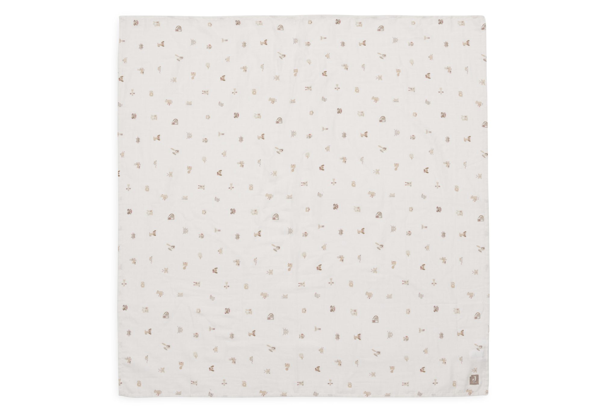 Hydrofiele Doek Large 115x115cm - Animal Friends - 2 Stuks - afbeelding 2