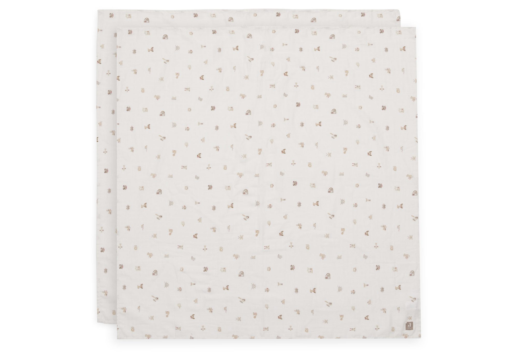 Hydrofiele Doek Large 115x115cm - Animal Friends - 2 Stuks