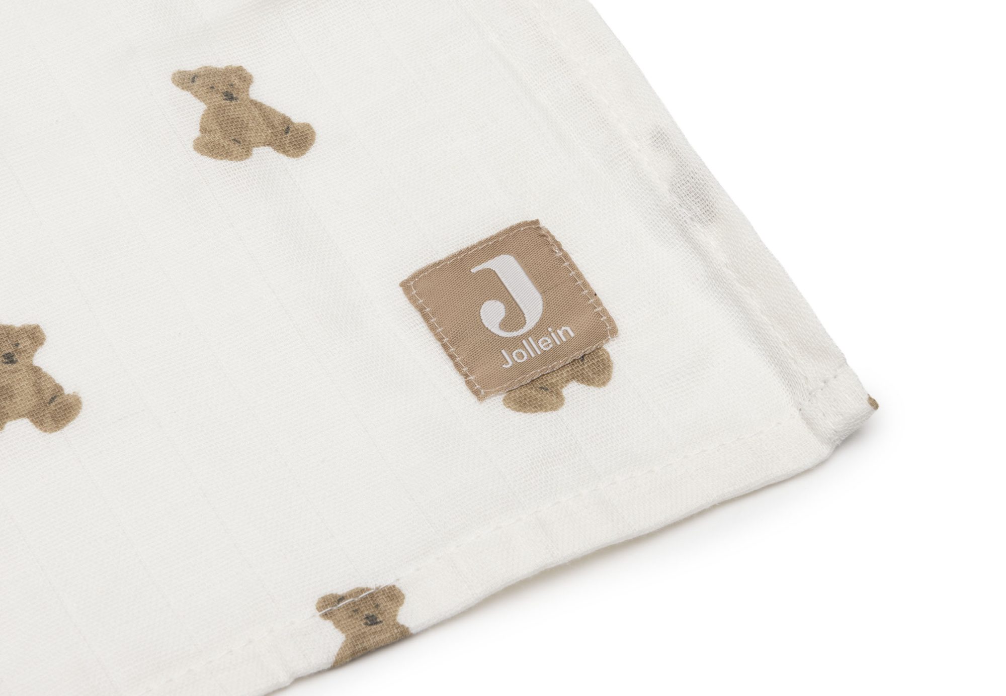 Hydrofiele Doek Large 115x115cm - Mini Teddy Bear - 2 Stuks - afbeelding 3