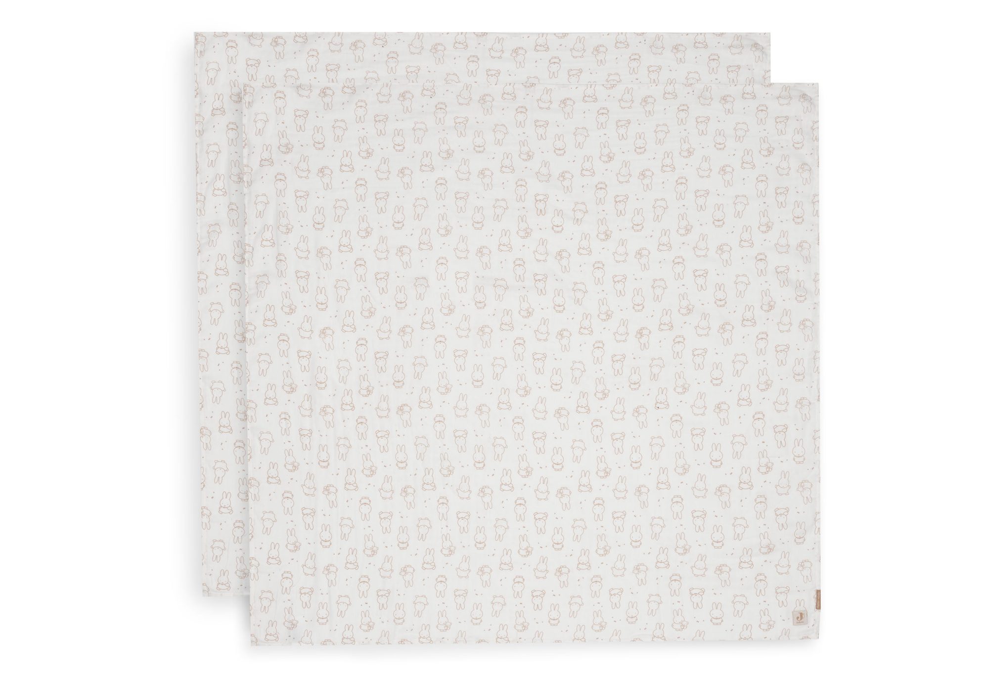 Hydrofiele Doek Large 115x115cm Nijntje Moments - Light Terra - 2 Stuks