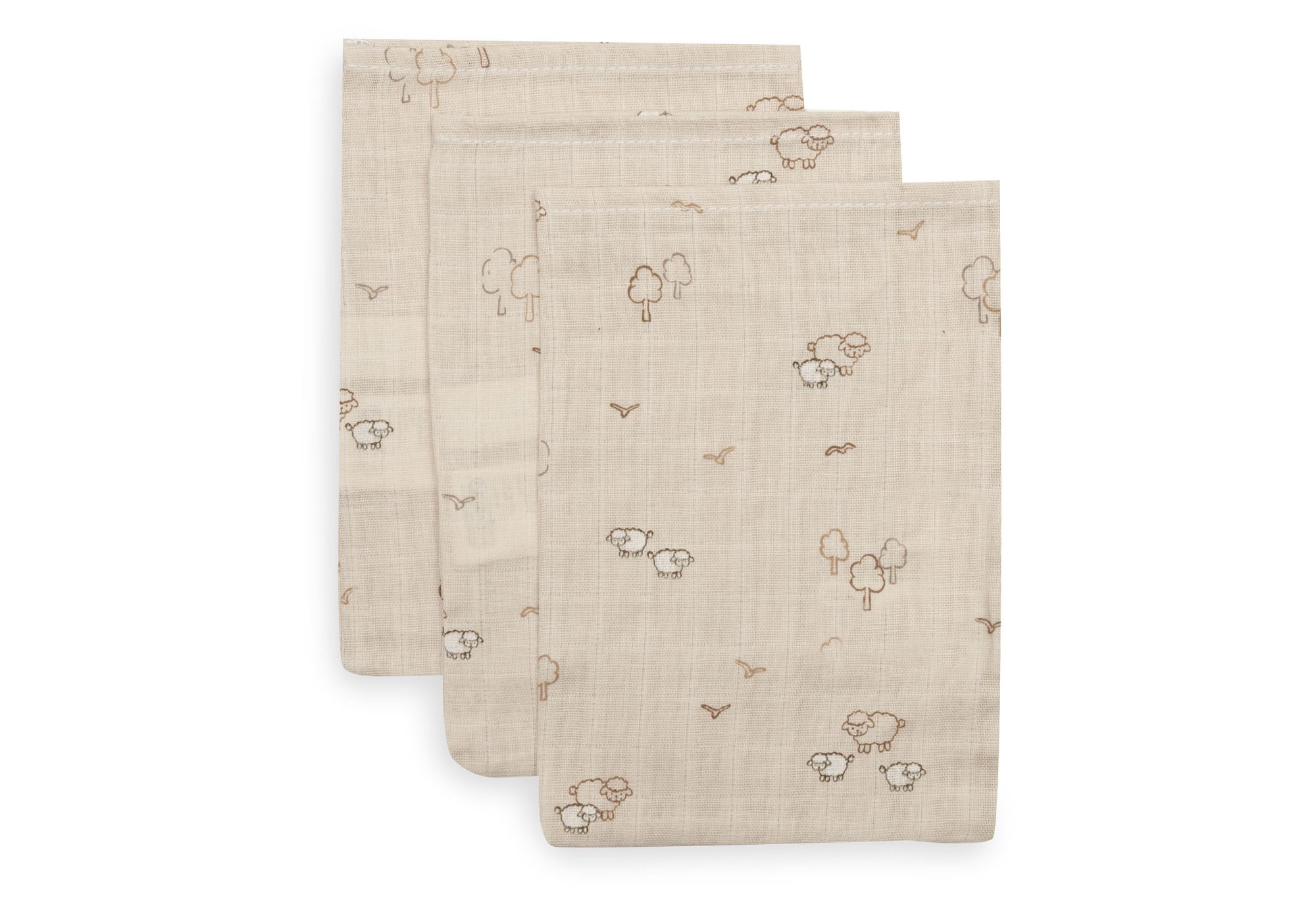 Hydrofiel Washandje 15x20cm - Woolly - 3 Stuks