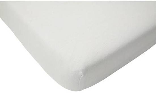 Box Hoeslaken Jersey - 75x95 cm Wit