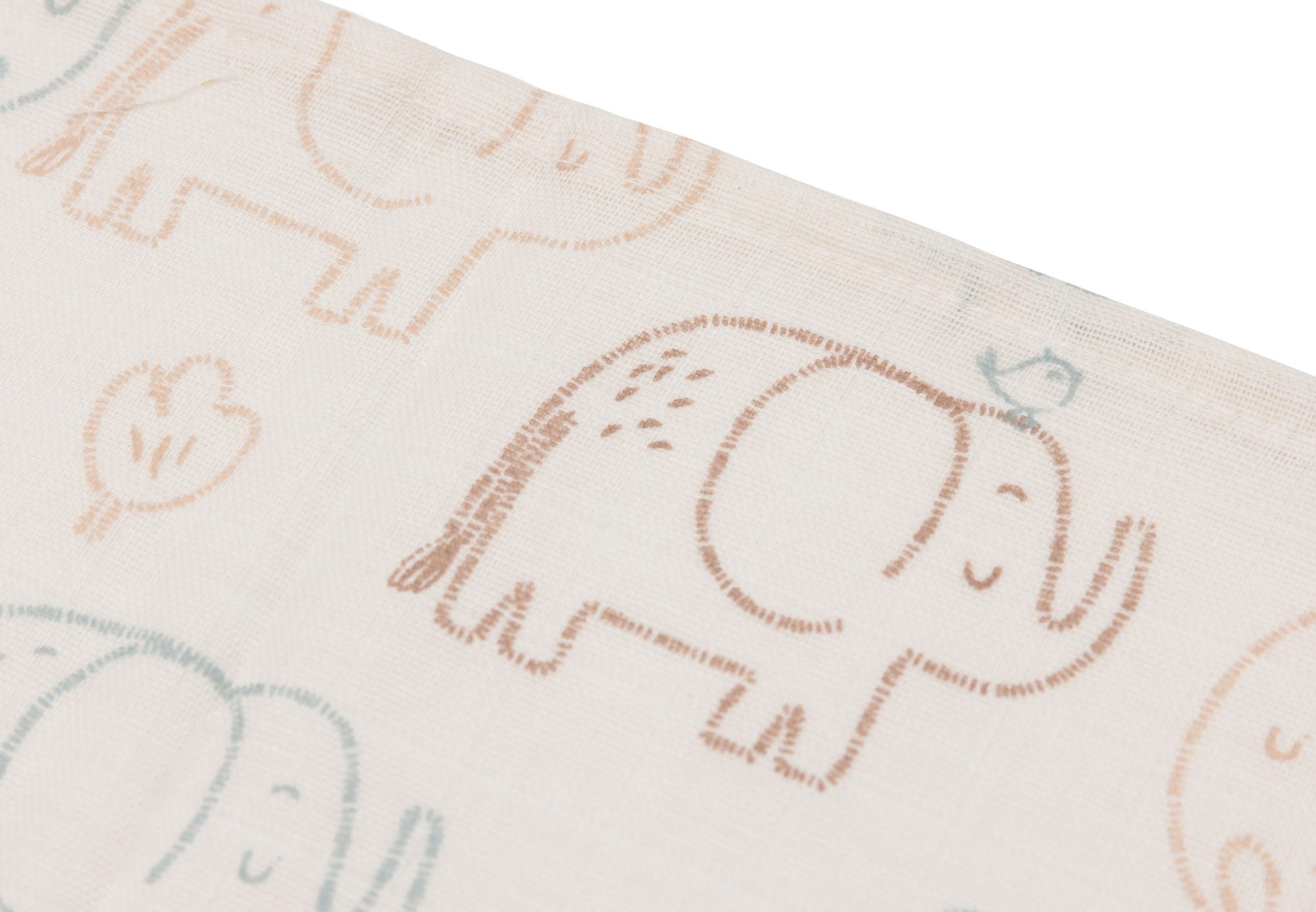 Hydrofiel Monddoekje 31x31cm - Elephant Tales - 3 Stuks - afbeelding 3