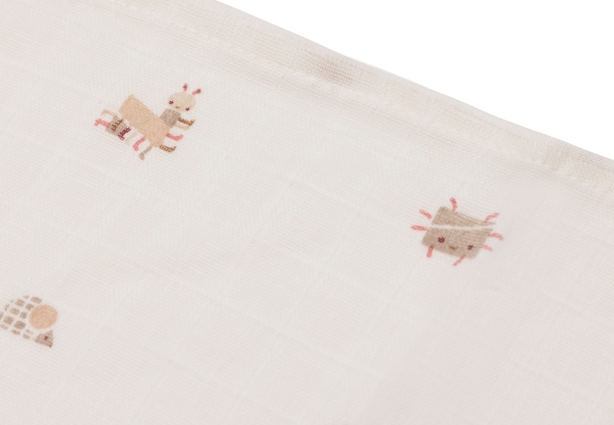 Hydrofiel Monddoekje 31x31cm - Animal Friends - 3 Stuks - afbeelding 3