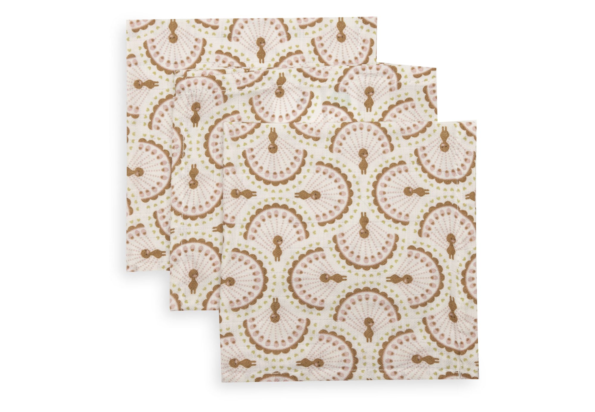 Hydrofiel Monddoekje 31x31cm - Soft Plumes - 3 Stuks