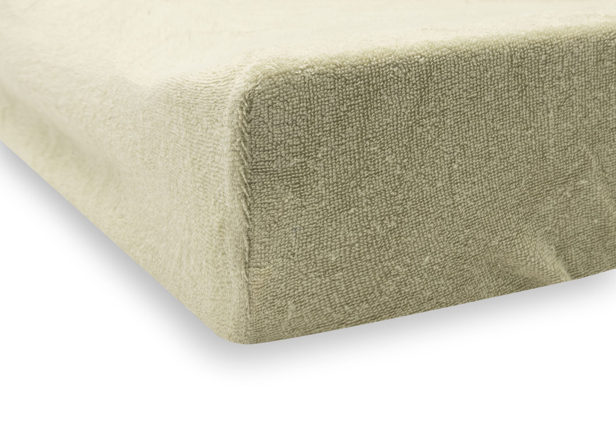 Aankleedkussenhoes Badstof 50x70cm - Soft Matcha - afbeelding 3