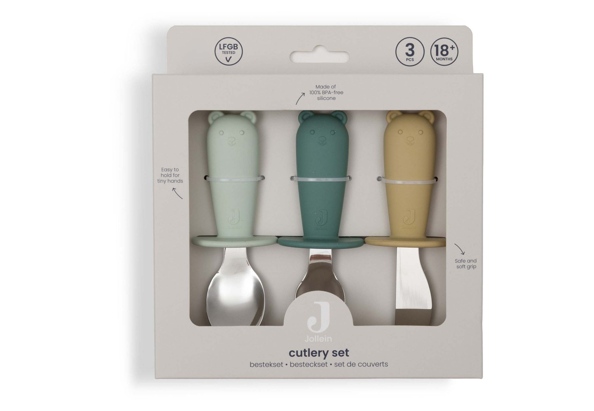 Bestekset Siliconen - Jade Shades - afbeelding 3