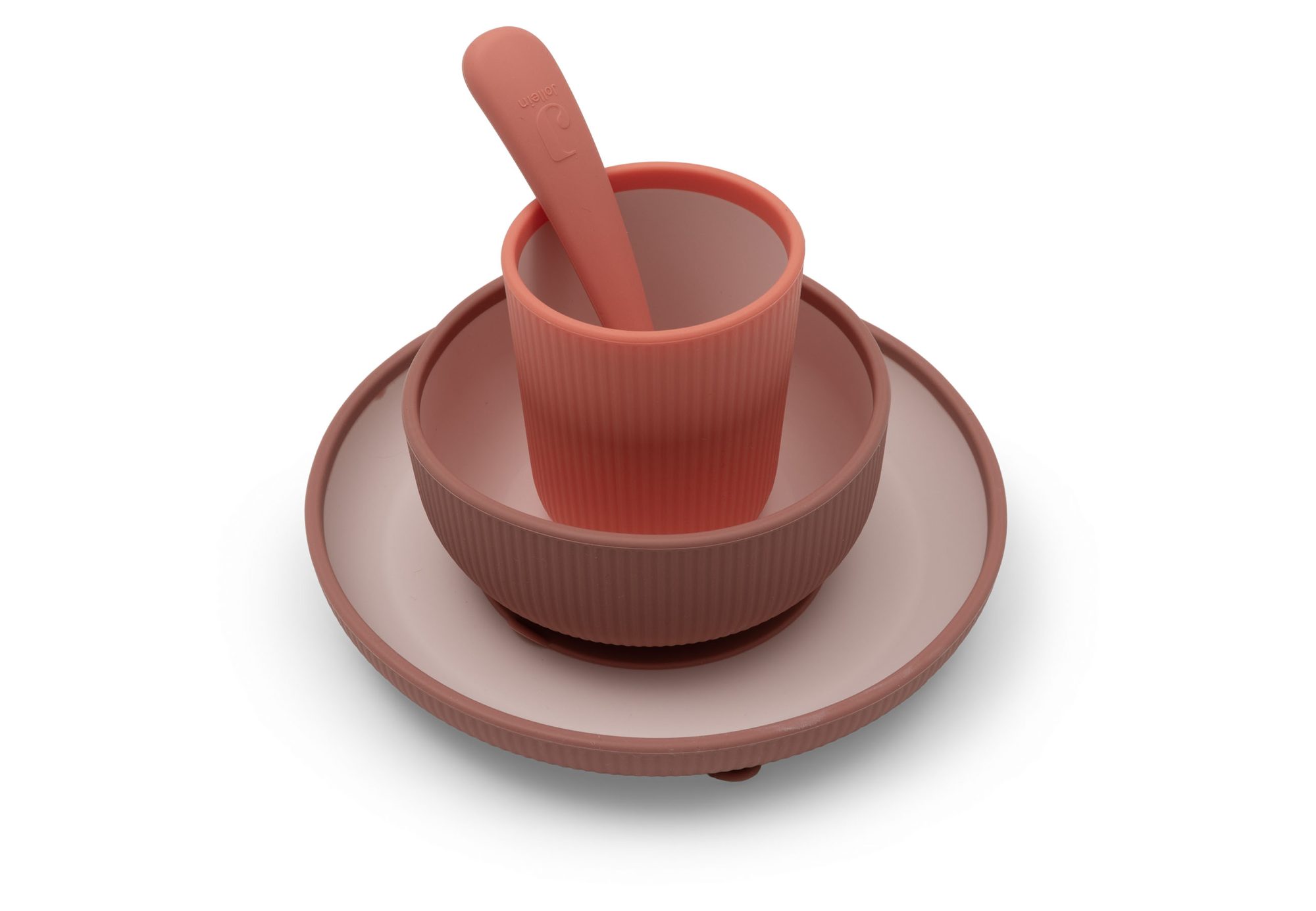 Kinderserviesset Siliconen - Blush Shades