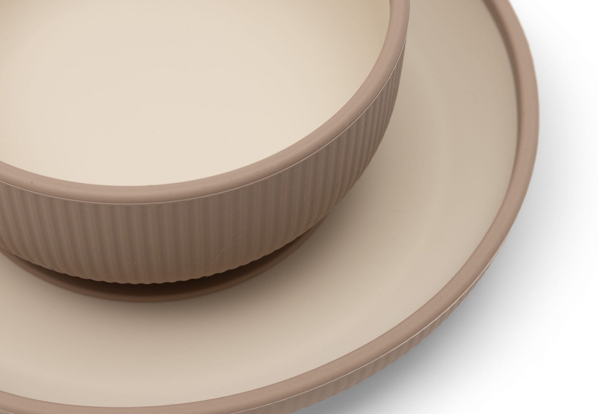 Kinderserviesset Siliconen - Natural Shades - afbeelding 2