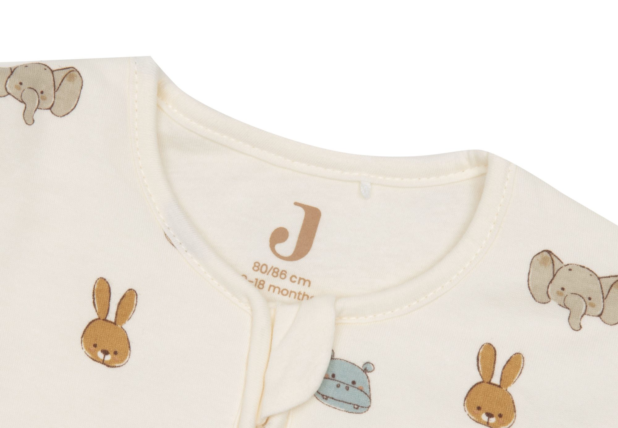 Slaapzak met voeten en afritsbare mouw 80/86cm Jollies - Sand - afbeelding 4
