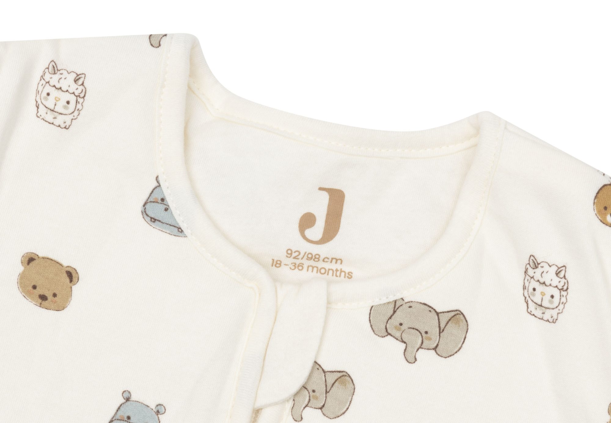 Slaapzak met voeten en afritsbare mouw 92/98cm Jollies - Sand - afbeelding 4