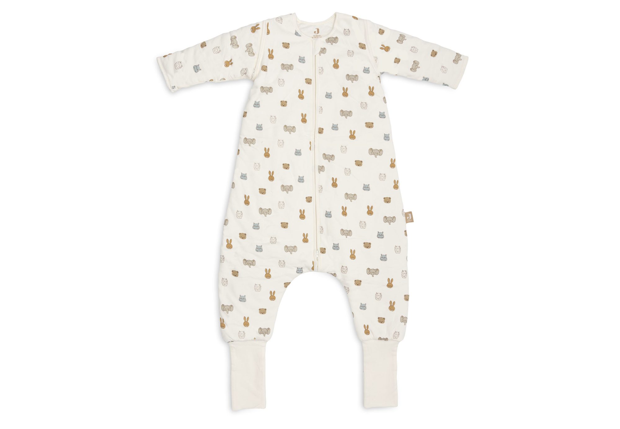 Slaapzak met voeten en afritsbare mouw 92/98cm Jollies - Sand