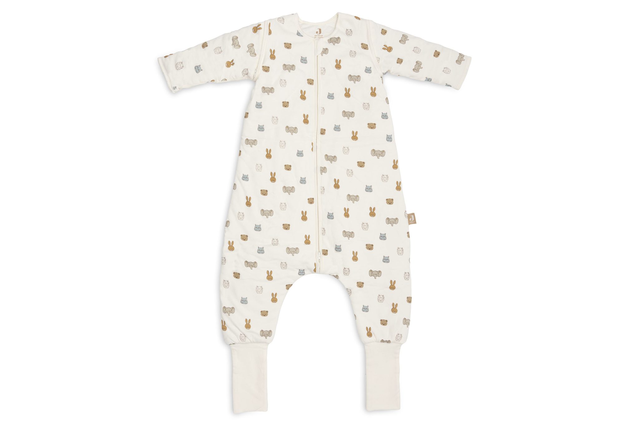 Slaapzak met voeten en afritsbare mouw 104/110cm Jollies - Sand