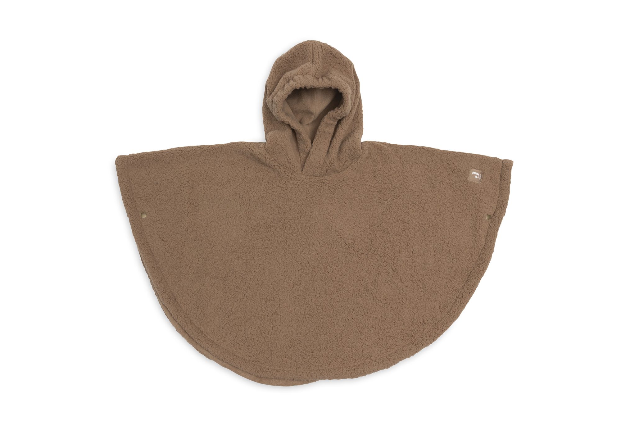 Cosy Poncho Teddy Fleece - Dark Hazel