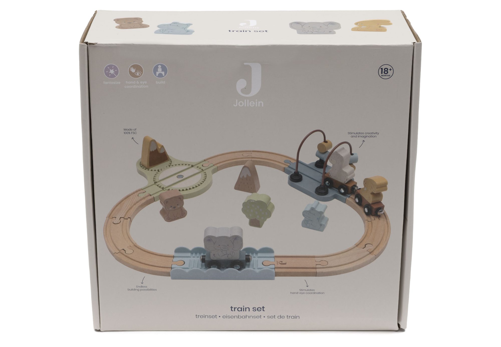 Houten Treinset - Jollies - afbeelding 2