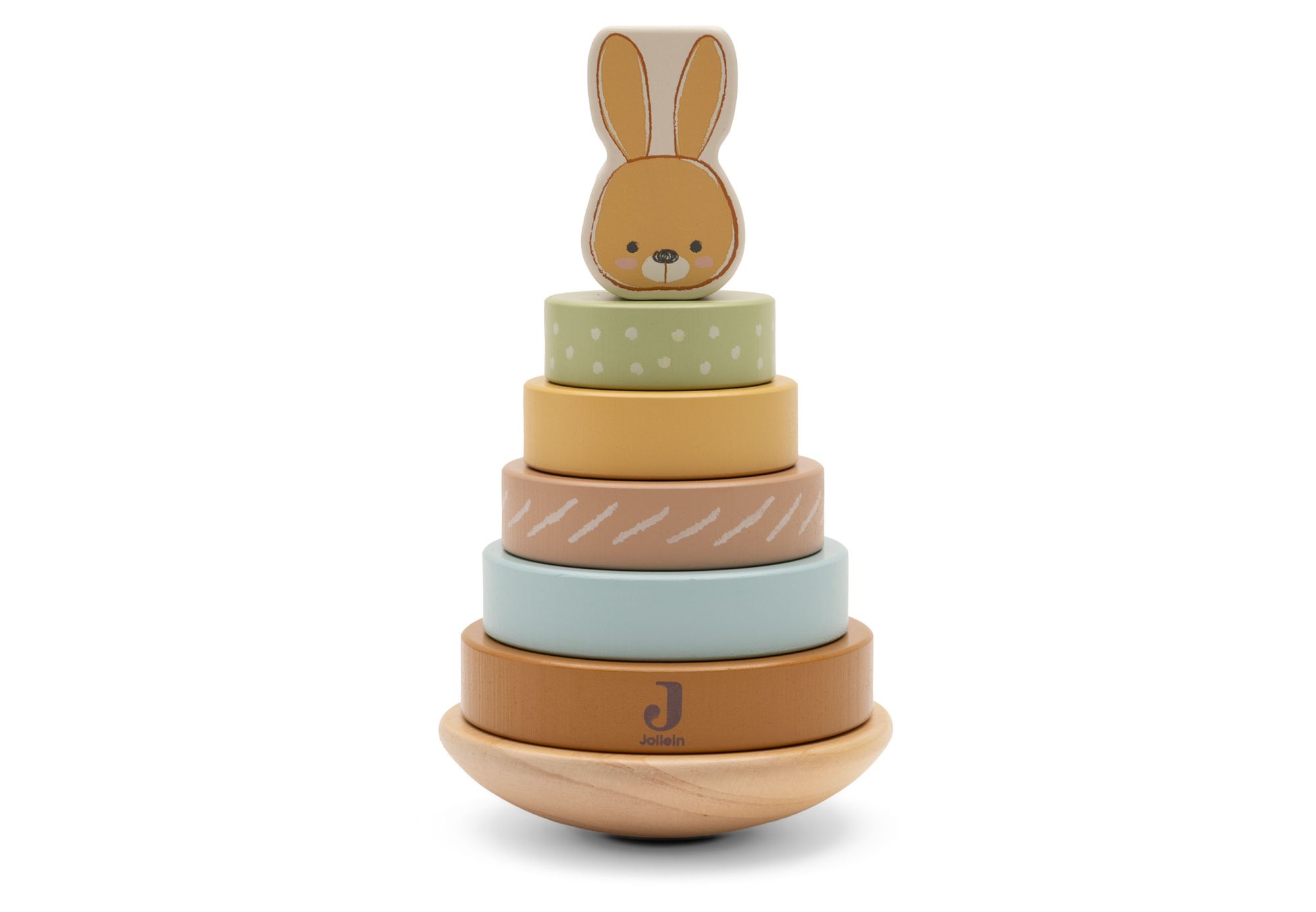 Houten Tuimelstapelaar - Bunny Luz