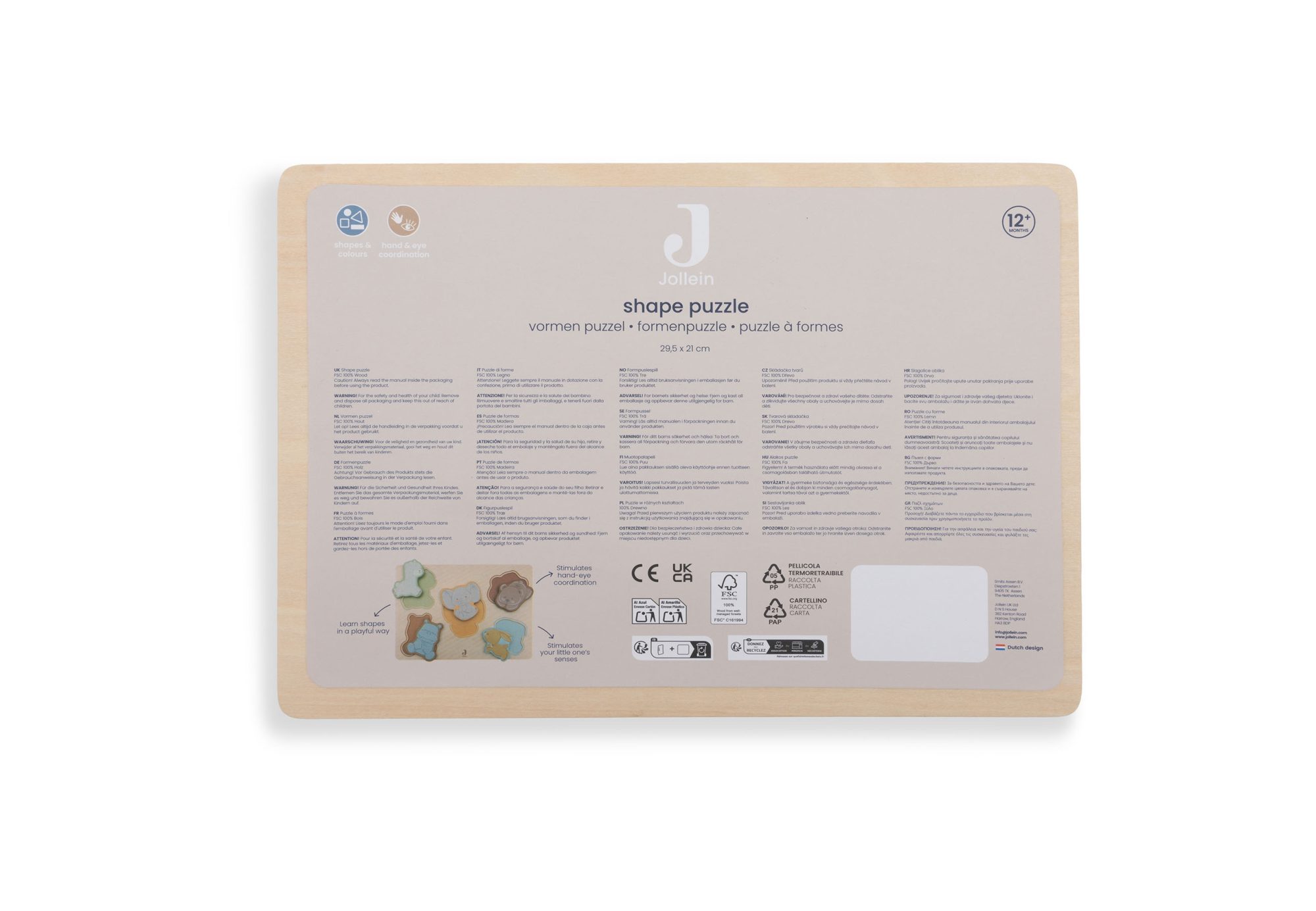 Houten Vormenpuzzel - Jollies - afbeelding 4