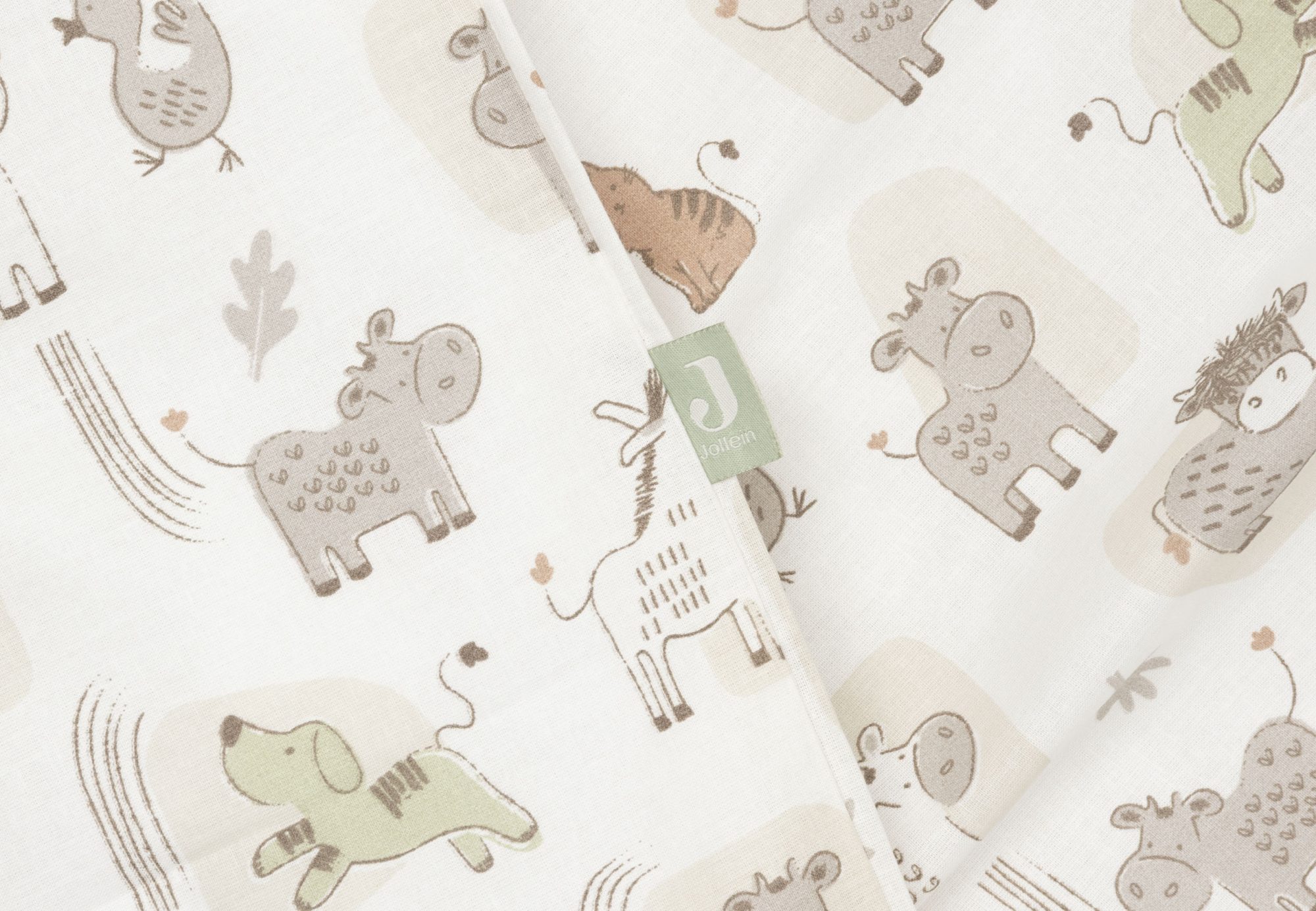 Dekbedovertrek met sloop 120x150cm - Barn Buddies - afbeelding 2