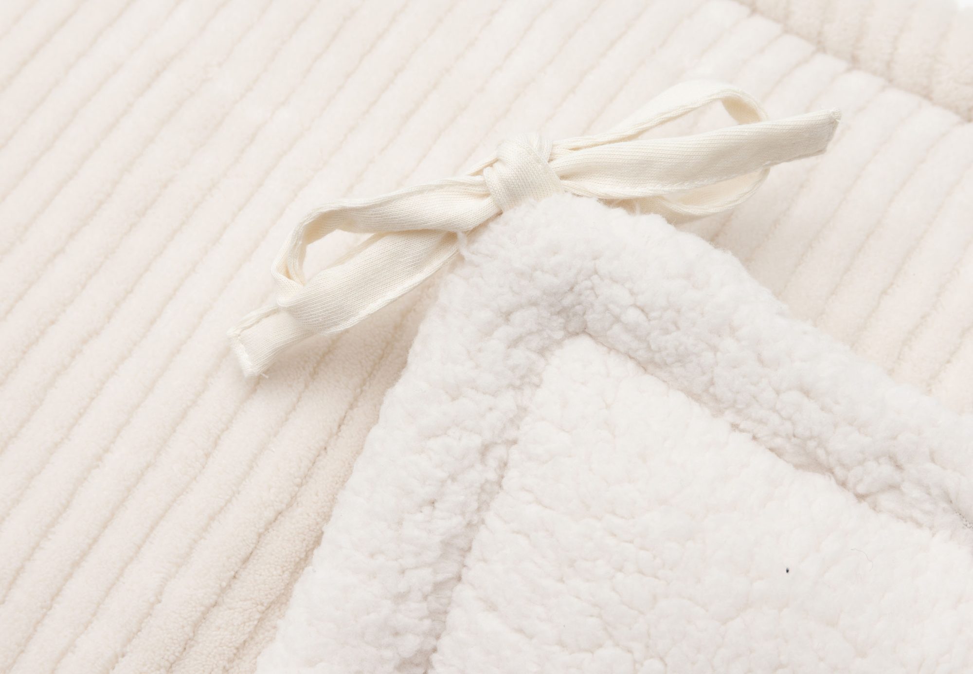 Boxbumper 180x30cm Cloudy Rib - Oatmeal - afbeelding 4