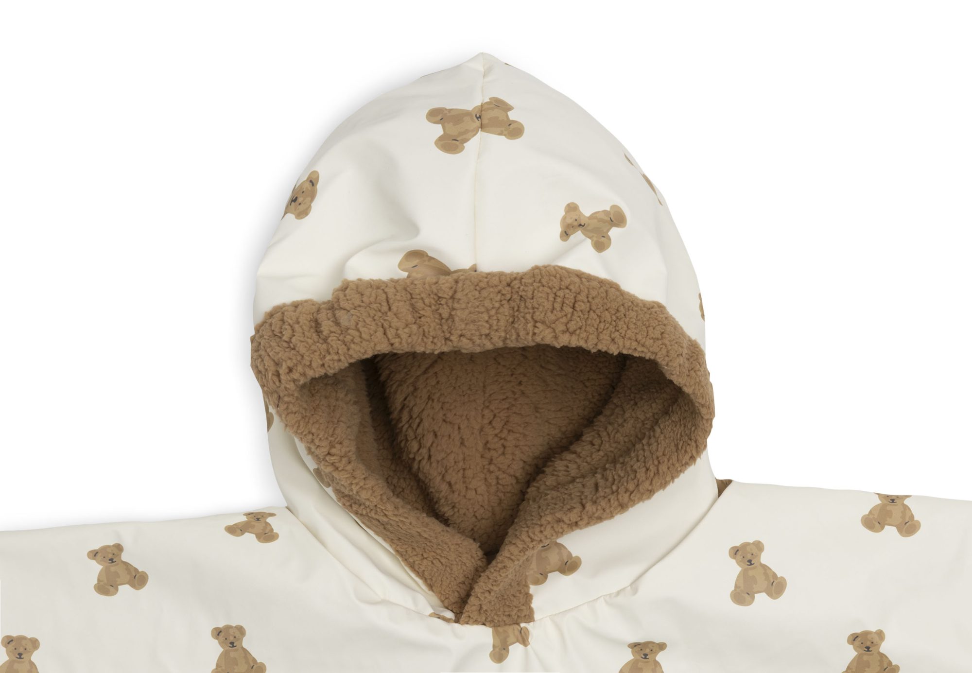 Outdoor Poncho Waterrepellent - Mini Teddy Bear/Teddy Fleece - afbeelding 3