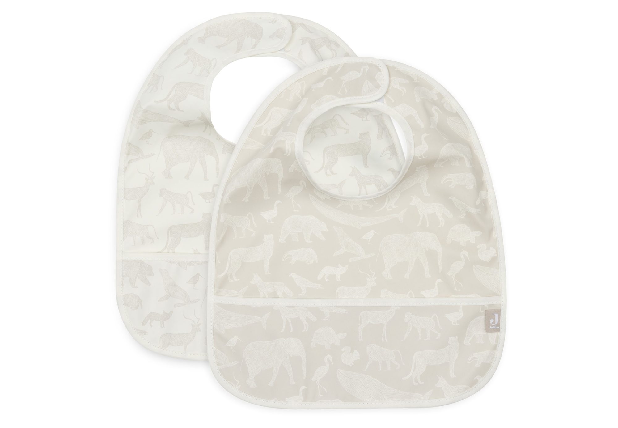 Slab Waterproof Animals - Nougat - 2 Stuks