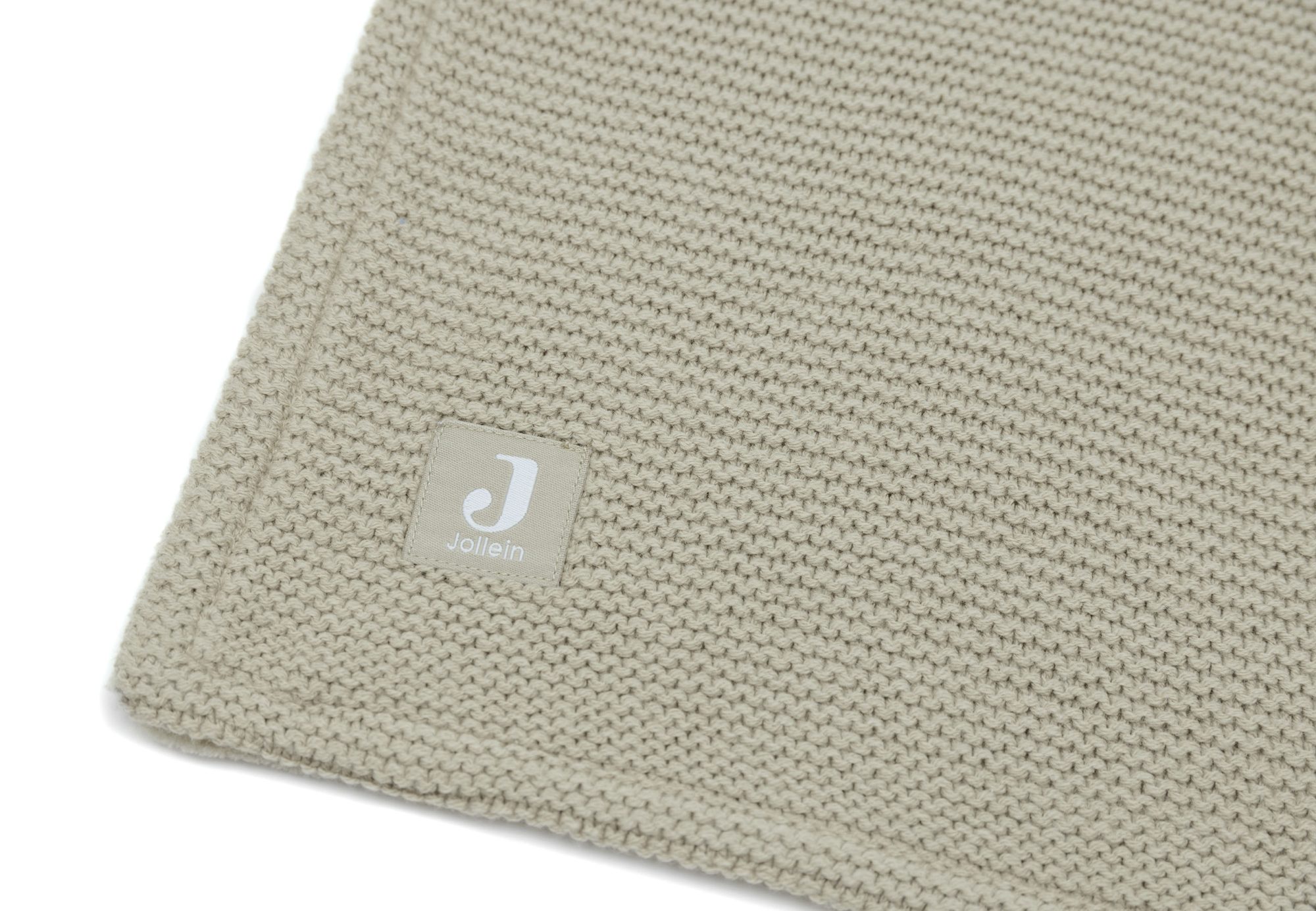 Deken Ledikant 100x150cm Basic Knit - Olive Green/Fleece - afbeelding 4