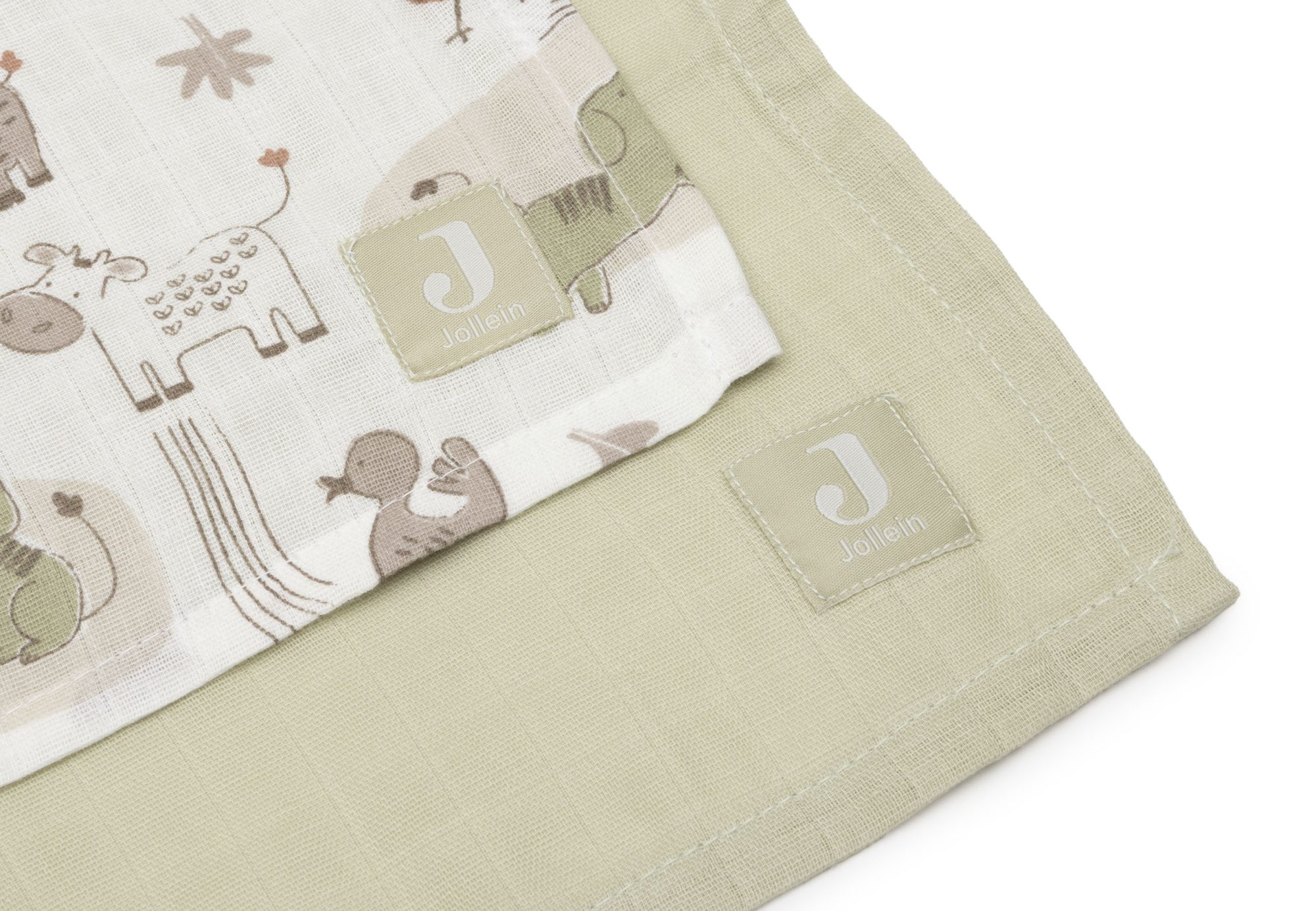 Hydrofiele Doek Large 115x115cm - Barn Buddies - 2 Stuks - afbeelding 4