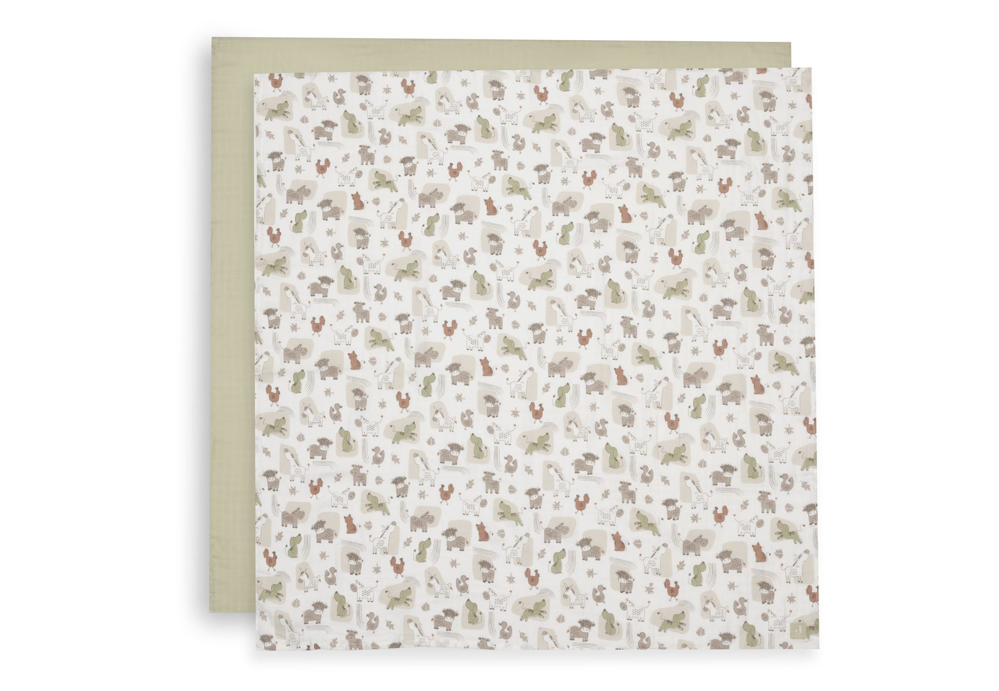 Hydrofiele Doek Large 115x115cm - Barn Buddies - 2 Stuks
