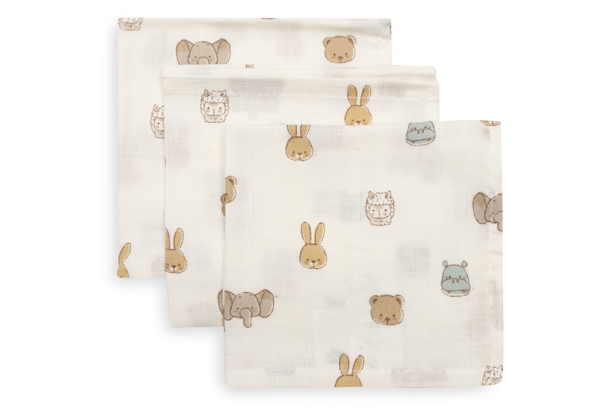 Hydrofiel Monddoekje 31x31cm - Jollies - 3 Stuks