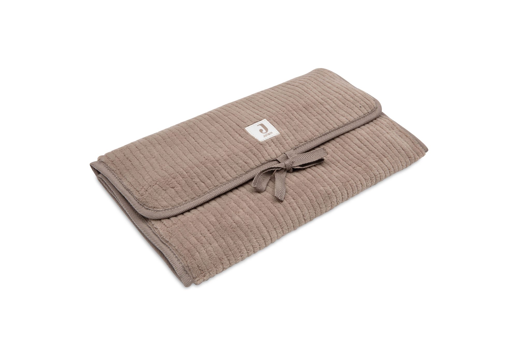 Verschoningsmat met Opbergvakken Cloudy Rib - Milky Coffee - afbeelding 2