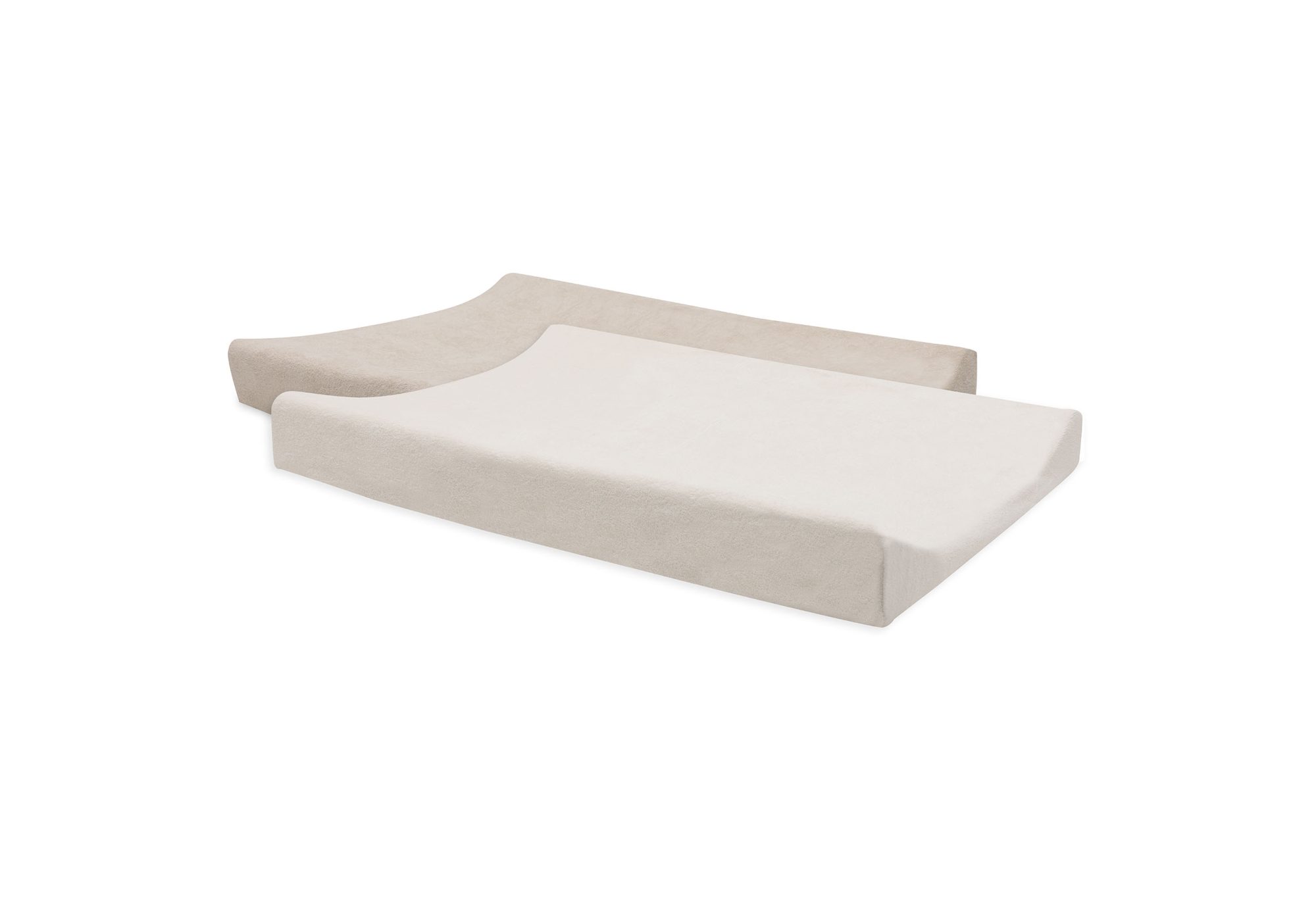 Aankleedkussenhoes Badstof 50x70cm - Oatmeal/Sand - 2 Stuks
