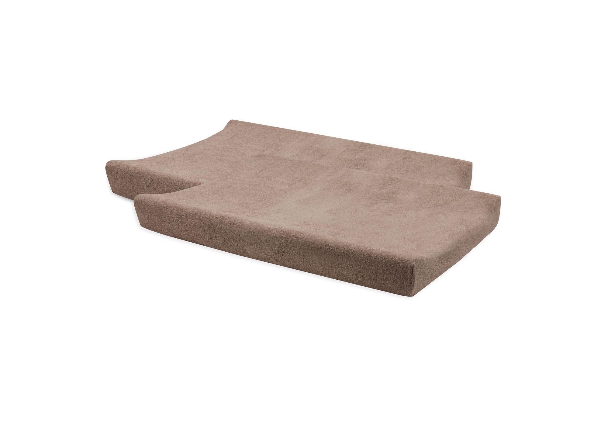 Aankleedkussenhoes Badstof 50x70cm - Milky Coffee - 2 Stuks
