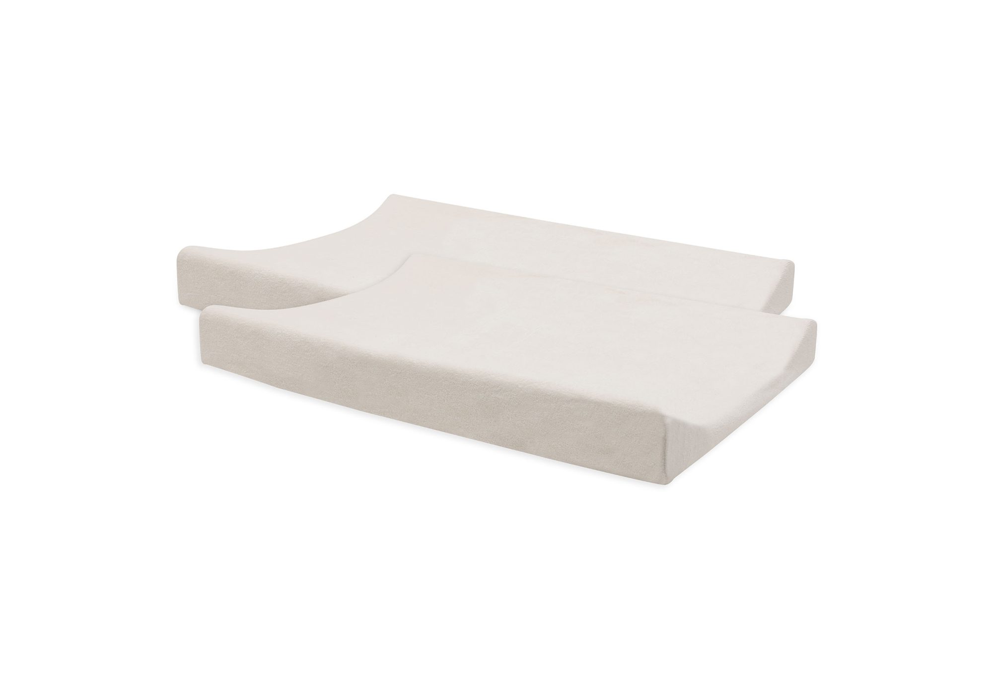 Aankleedkussenhoes Badstof 50x70cm - Oatmeal - 2 Stuks