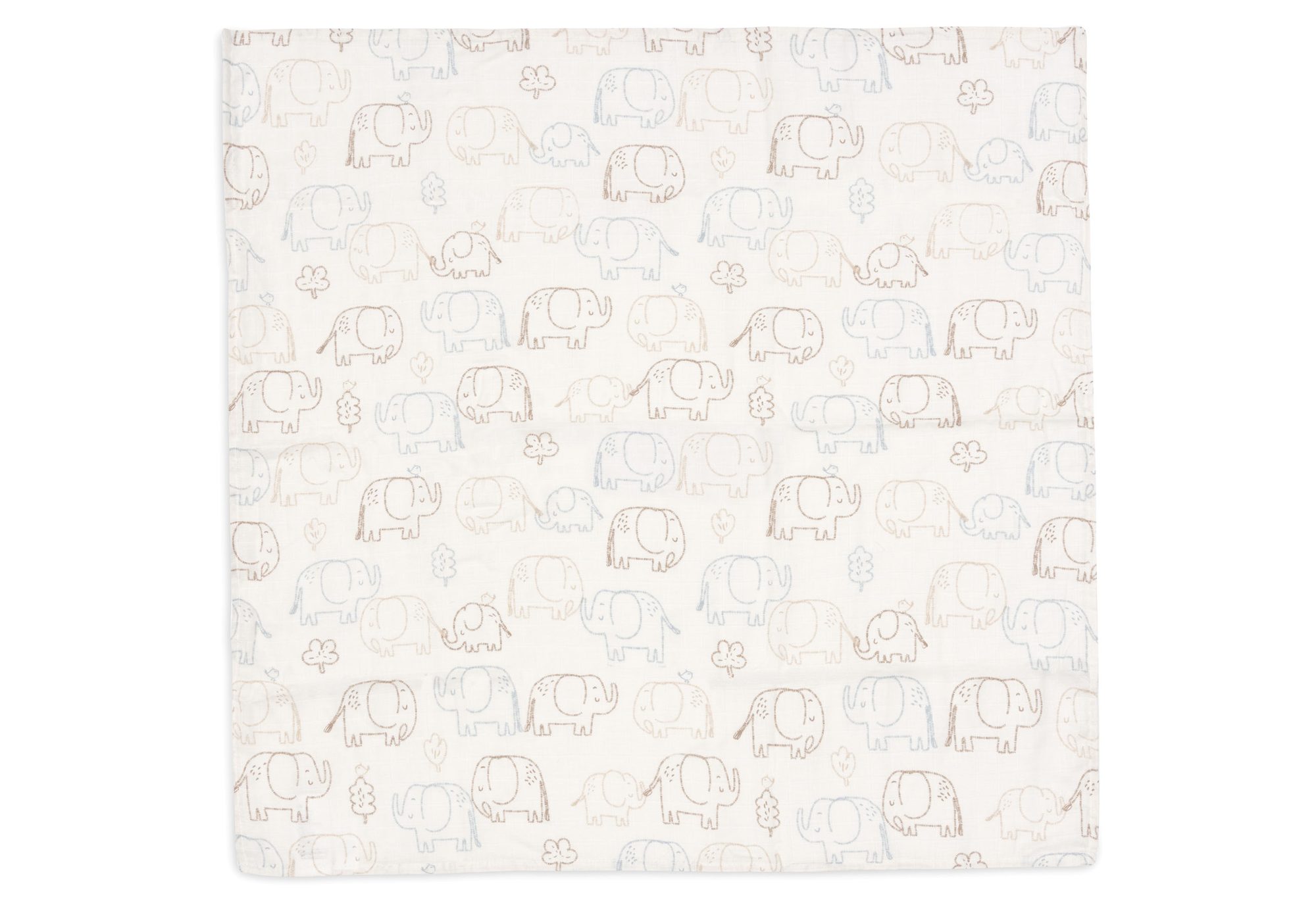 Hydrofiele Doek Small 70x70cm - Elephant Tales - 3 Stuks - afbeelding 2