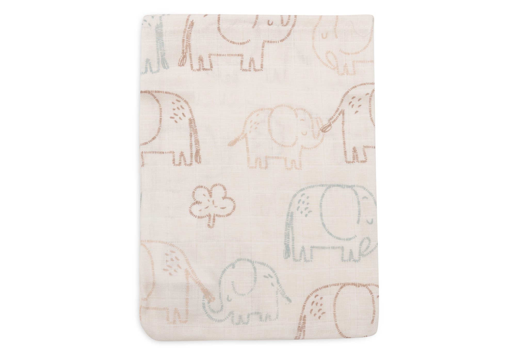Hydrofiel Washandje 15x20cm - Elephant Tales - 3 Stuks - afbeelding 2