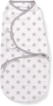 inbakerdoek 0-3 mnd - Grijs sterren