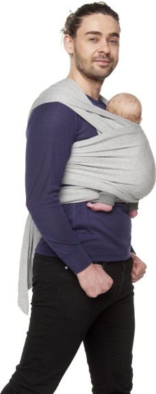 ByKay Stretchy Wrap de Luxe - Draagdoek maat L - Grijs M