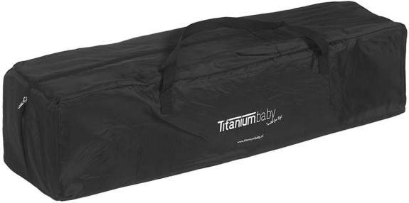 Titaniumbaby - Inklapbare Box 100 X 100 Zwart / Melange