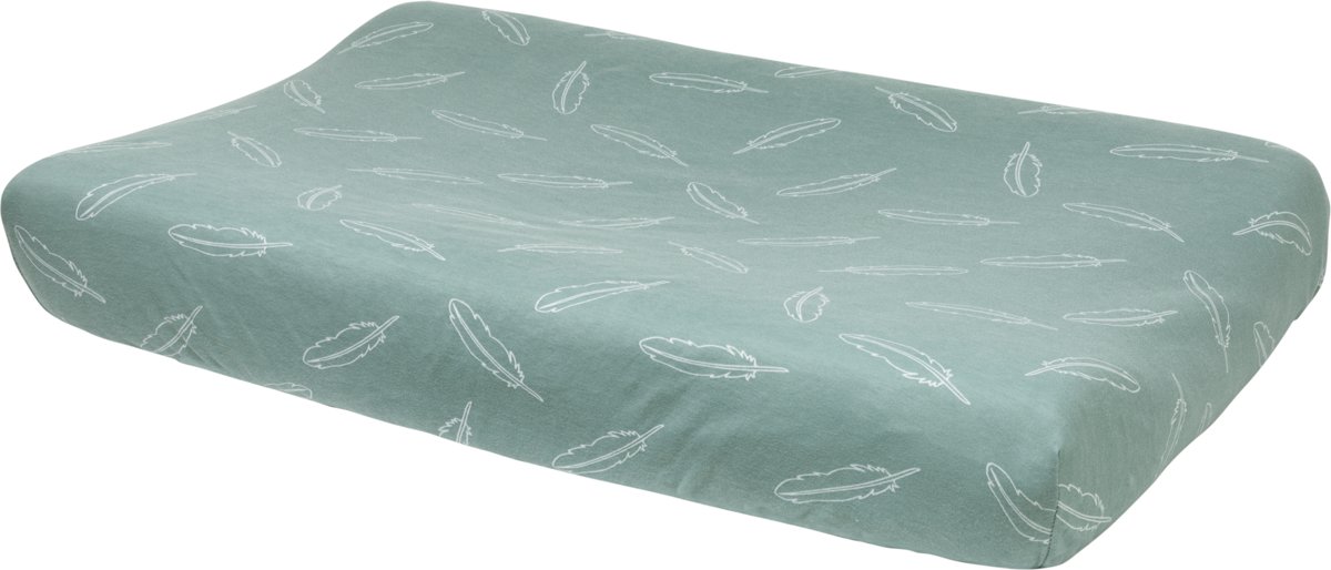 Feathers aankleedkussenhoes 45 x 70 cm - Stone green