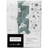 Meyco Feather-Clouds-Dots 3-pack hydrofiele luiers - 70 