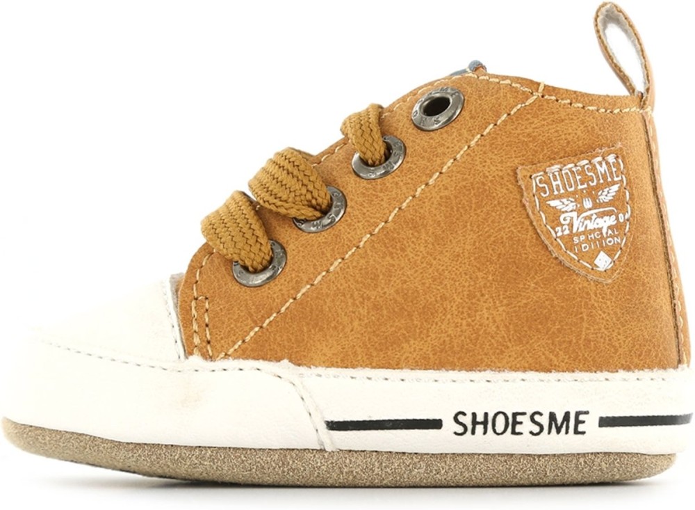 Shoesme Jongens Baby Slofjes - Cognac - Maat 20 - Babyoutlet