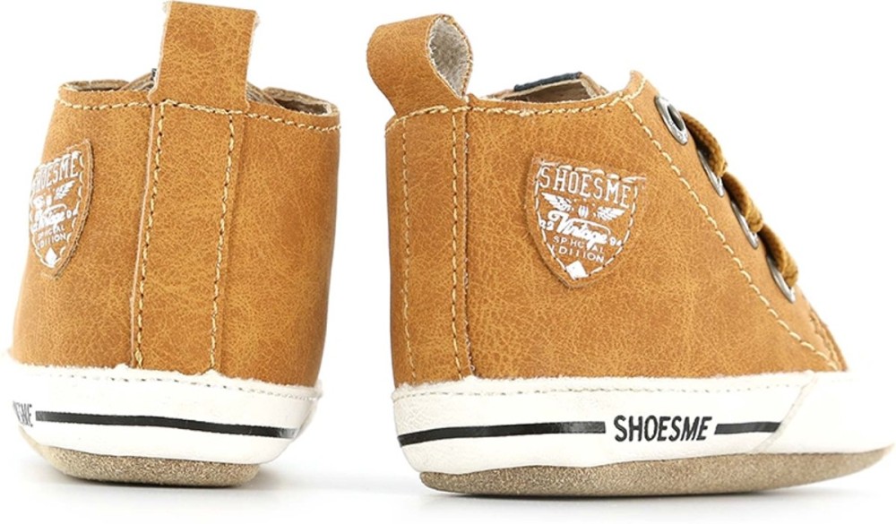 Shoesme Jongens Baby Slofjes - Cognac - Maat 20 - Babyoutlet