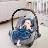 Snoozebaby - wikkeldeken Trendy Wrapping - Indigo Blue- 