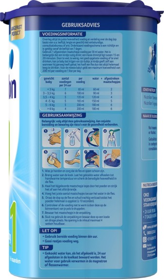 Nutrilon Standaard 1 Zuigelingenvoeding - 800 gram.