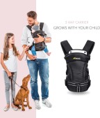 Hauck 3-Way Carrier Draagzak - Zwart