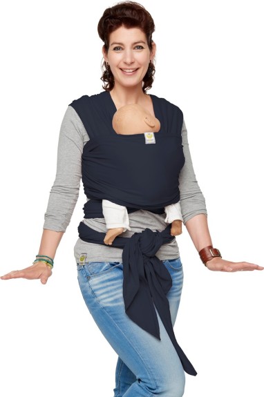 ByKay Stretchy Wrap de Luxe - Draagdoek maat L - Jeans B