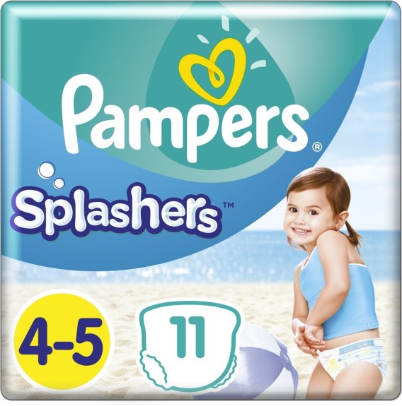 Pampers Splashers Maat 4-5 -11 Stuks - Wegwerpbare Zweml
